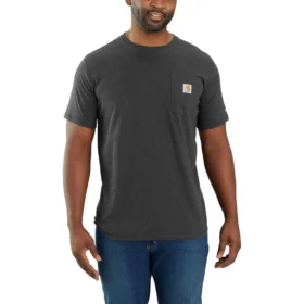 Force T-shirt til mænd med afslappet pasform, fugttransporterende og lommer