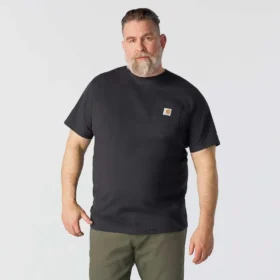 Force T-shirt til mænd med afslappet pasform, fugttransporterende og lommer