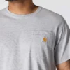 Force T-shirt til mænd med afslappet pasform, fugttransporterende og lommer