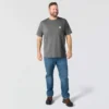 Force T-shirt til mænd med afslappet pasform, fugttransporterende og lommer