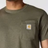 Force T-shirt til mænd med afslappet pasform, fugttransporterende og lommer