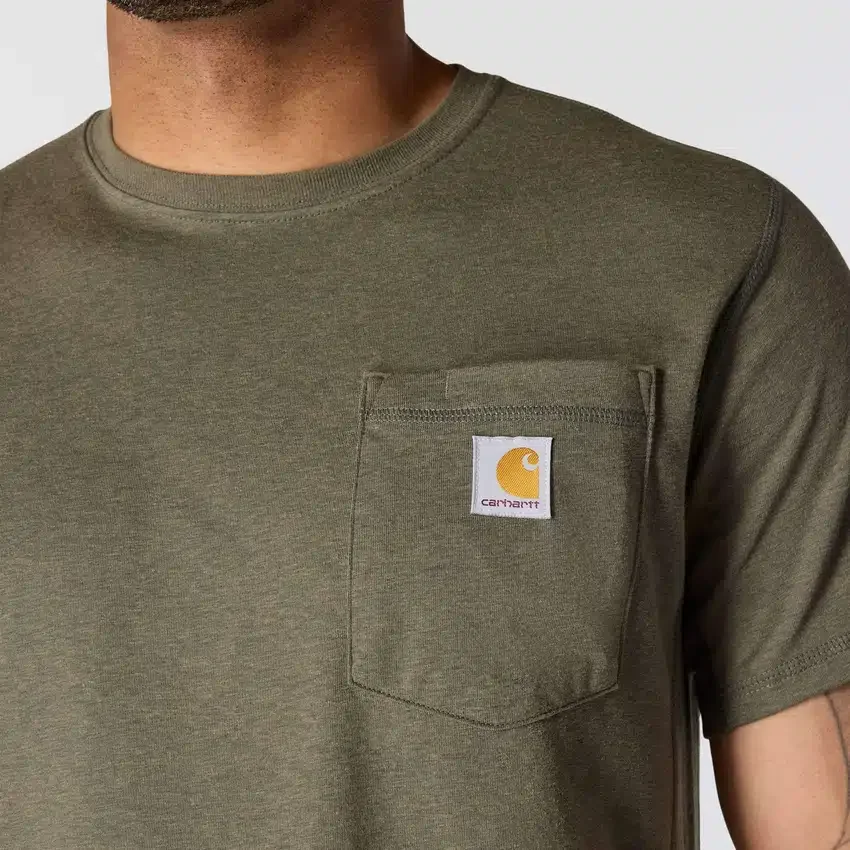 Force T-shirt til mænd med afslappet pasform, fugttransporterende og lommer