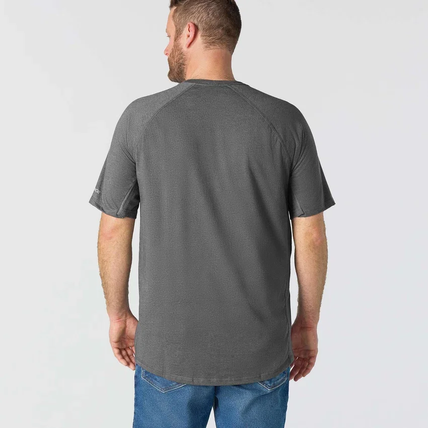 Force T-shirt til mænd med afslappet pasform, fugttransporterende og lommer