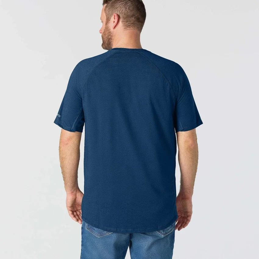 Force T-shirt til mænd med afslappet pasform, fugttransporterende og lommer
