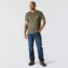 Force T-shirt til mænd med afslappet pasform, fugttransporterende og lommer
