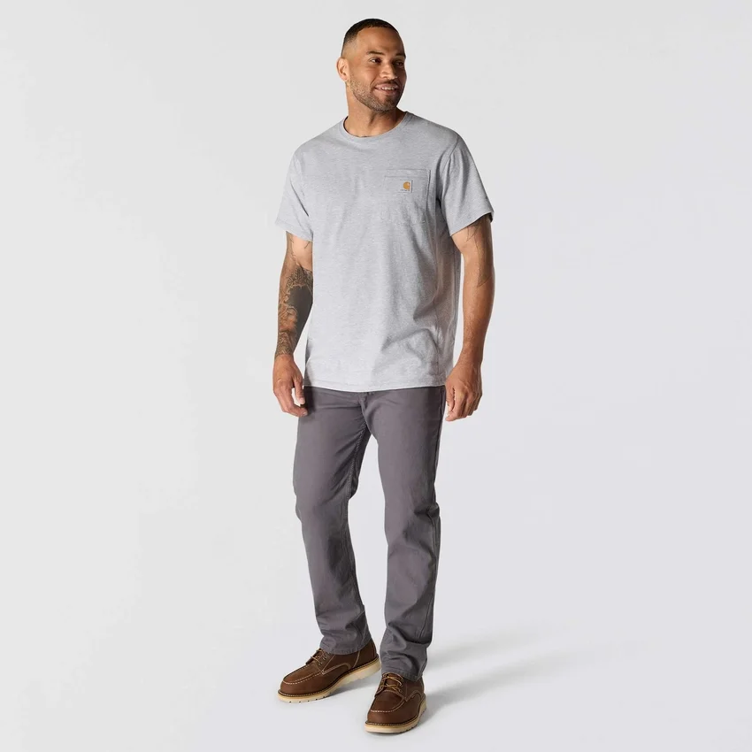 Force T-shirt til mænd med afslappet pasform, fugttransporterende og lommer