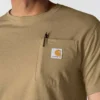 Force T-shirt til mænd med afslappet pasform, fugttransporterende og lommer