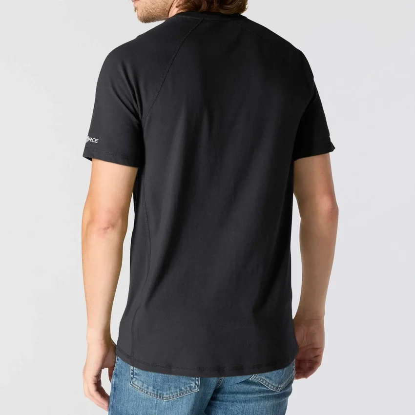 Force T-shirt til mænd med afslappet pasform, fugttransporterende og lommer