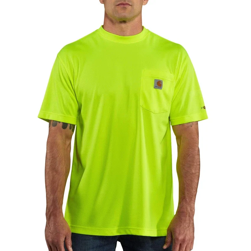 Force T-shirt til mænd med afslappet pasform og farveforstærkning