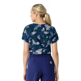 Force Tuck-In Scrub-top med print til kvinder