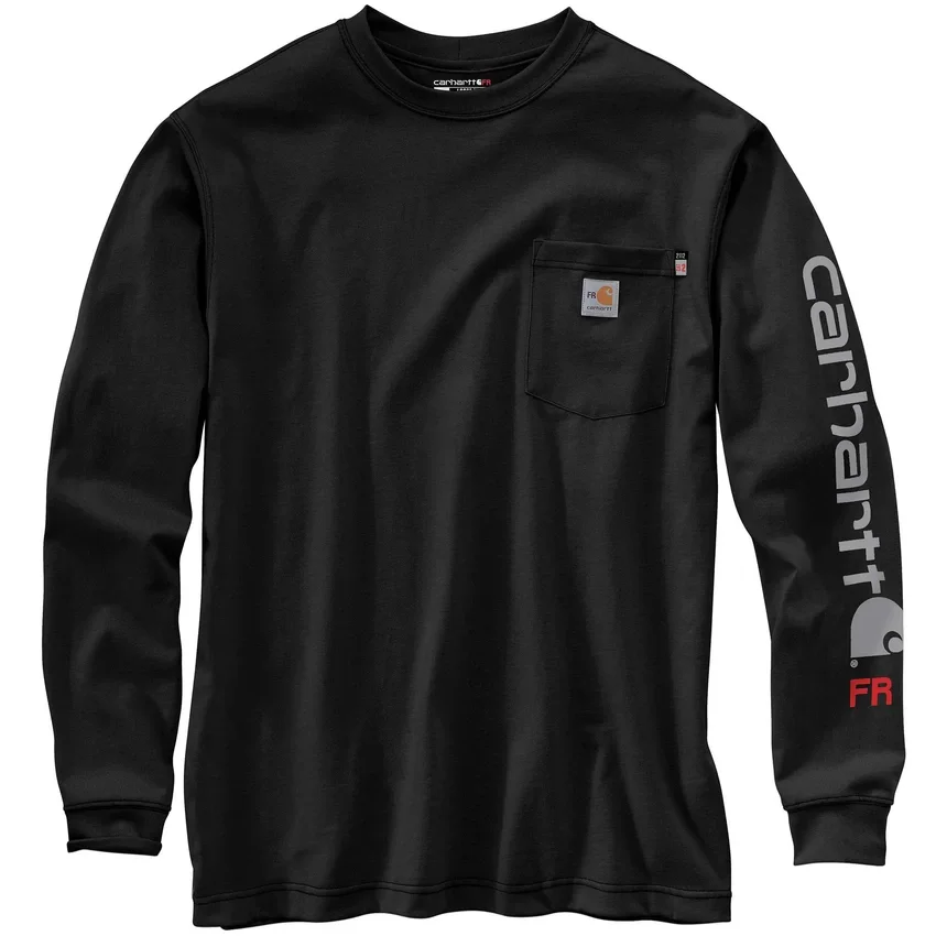 Fr Force Irvine T-shirt til mænd med løs pasform, løse ærmer og logo – flammehæmmende skjorter