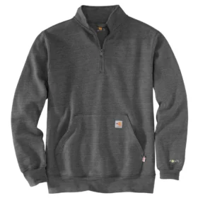 Fr Force Marquette sweatshirt med kvart lynlås til mænd – flammehæmmende sweatshirts