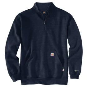 Fr Force Marquette sweatshirt med kvart lynlås til mænd – flammehæmmende sweatshirts