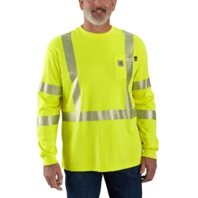 Fr High Visibility Force T-shirt til mænd med løs pasform og løse ærmer, klasse 3
