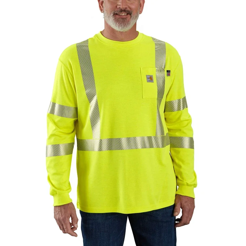 Fr High Visibility Force T-shirt til mænd med løs pasform og løse ærmer, klasse 3