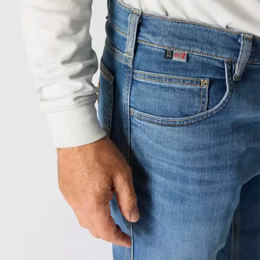 Fr Relaxed Fit Bootcut Rugged Flex brandsikre arbejdsjeans til mænd