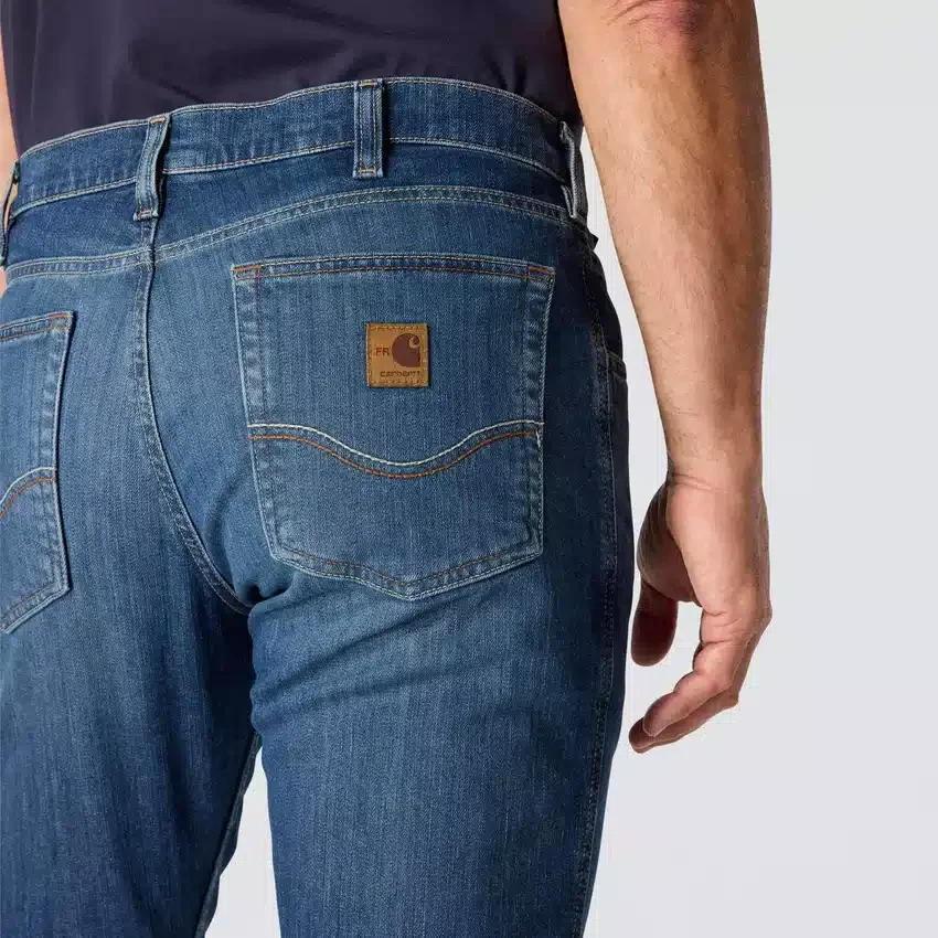 Fr Relaxed Fit Bootcut Rugged Flex brandsikre arbejdsjeans til mænd