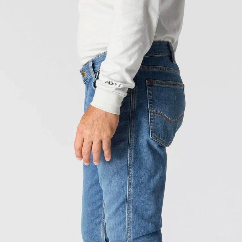 Fr Relaxed Fit Bootcut Rugged Flex brandsikre arbejdsjeans til mænd