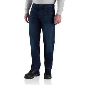 Fr Relaxed Fit Straight Leg Rugged Flex™-jeans til mænd – flammehæmmende jeans