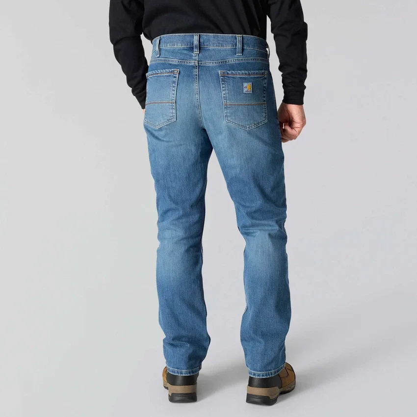 Fr Relaxed Fit Straight Leg Rugged Flex™-jeans til mænd – flammehæmmende jeans