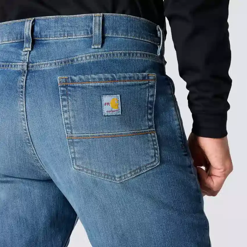 Fr Relaxed Fit Straight Leg Rugged Flex™-jeans til mænd – flammehæmmende jeans