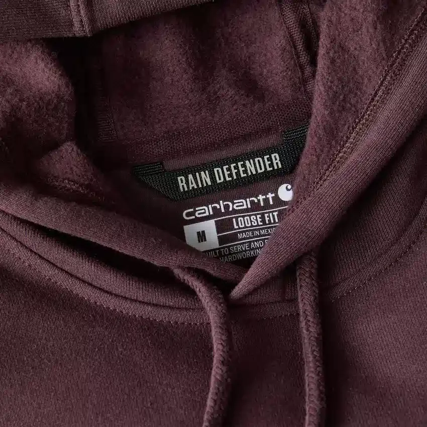 Hættetrøje til mænd med løs pasform, mellemkraftig og grafisk logo – Rain Defender-hættetrøjer