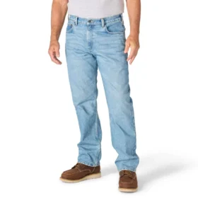 Herre-arbejdsjeans i løs pasform med lige ben og Rugged Flex
