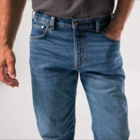 Herre-arbejdsjeans i løs pasform med lige ben og Rugged Flex