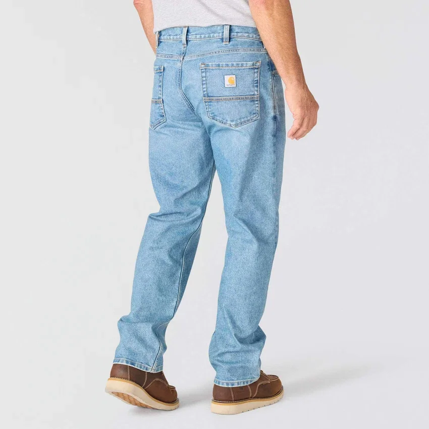 Herre-arbejdsjeans i løs pasform med lige ben og Rugged Flex