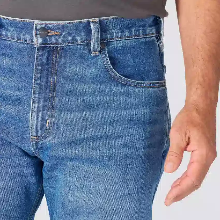 Herre-arbejdsjeans i løs pasform med lige ben og Rugged Flex