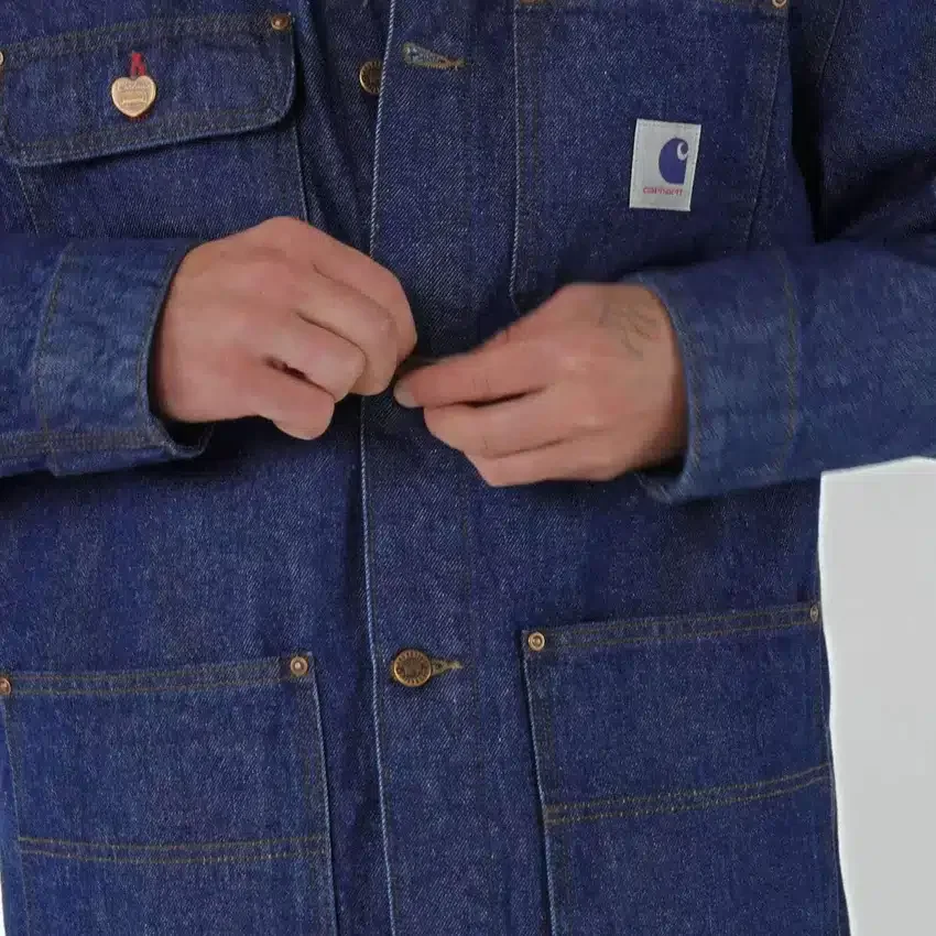 Herre-Chore Coat i denim fra Crafted-serien