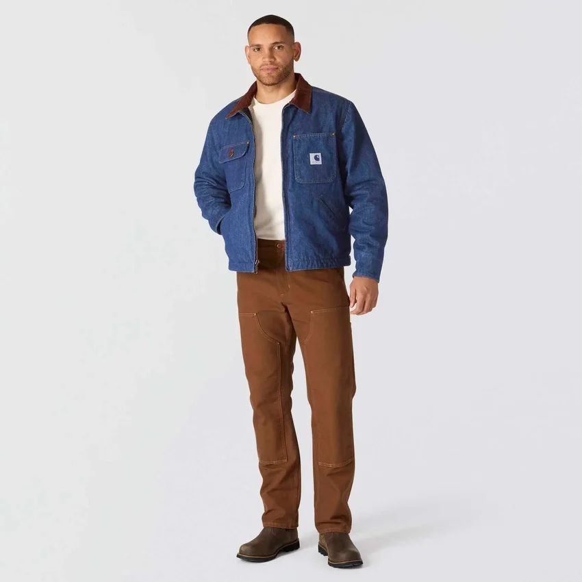 Herre-Chore Coat i denim med sherpa-for fra Crafted-serien