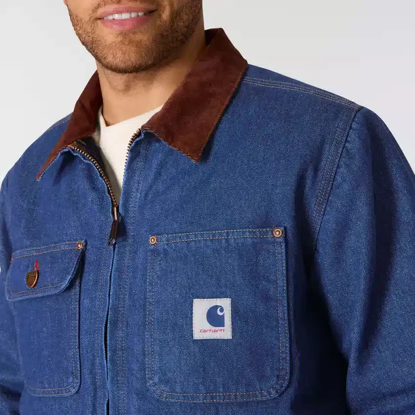 Herre-Chore Coat i denim med sherpa-for fra Crafted-serien
