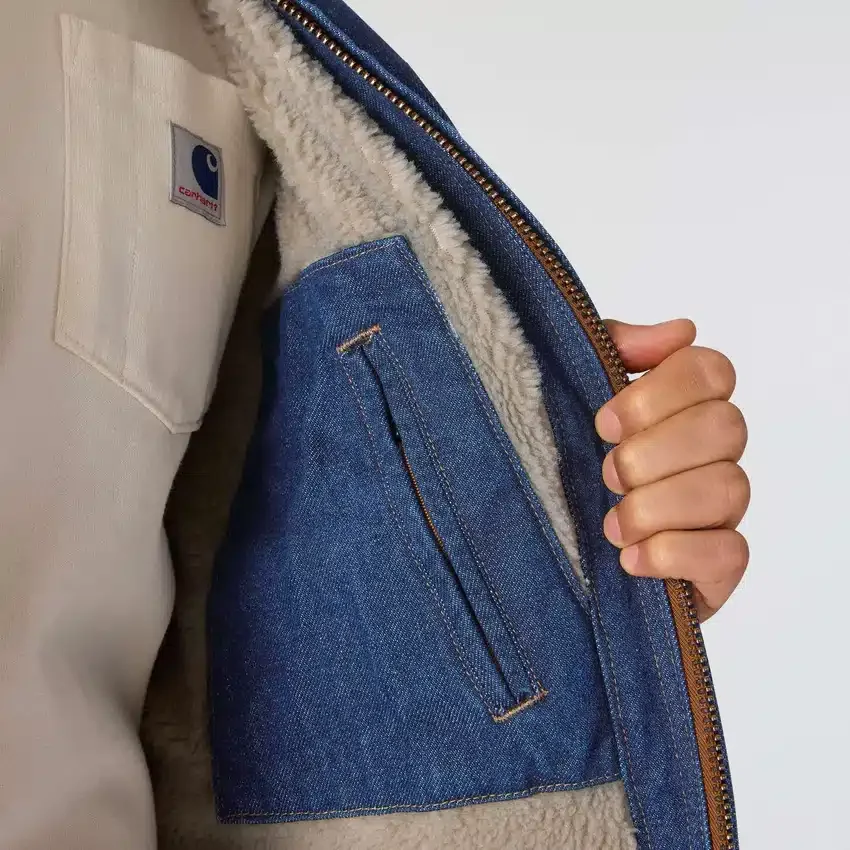 Herre-Chore Coat i denim med sherpa-for fra Crafted-serien
