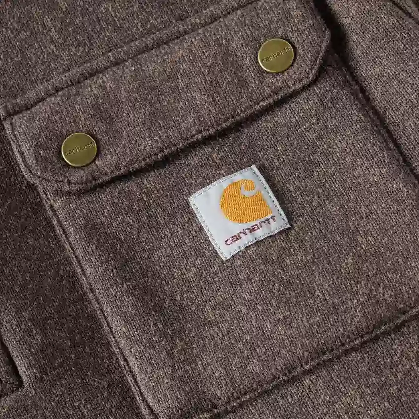 Herre-fleece-trøje med kvartlængde lynlås og afslappet pasform