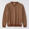 Herre-sweatshirt med rund hals fra Crafted-serien i kraftig fleece