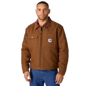 Herrejakke fra Crafted-serien i duck med sherpa-foring som Chore Coat