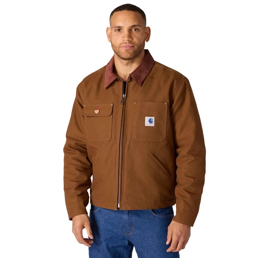 Herrejakke fra Crafted-serien i duck med sherpa-foring som Chore Coat