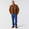 Herrejakke fra Crafted-serien i duck med sherpa-foring som Chore Coat