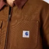 Herrejakke fra Crafted-serien i duck med sherpa-foring som Chore Coat
