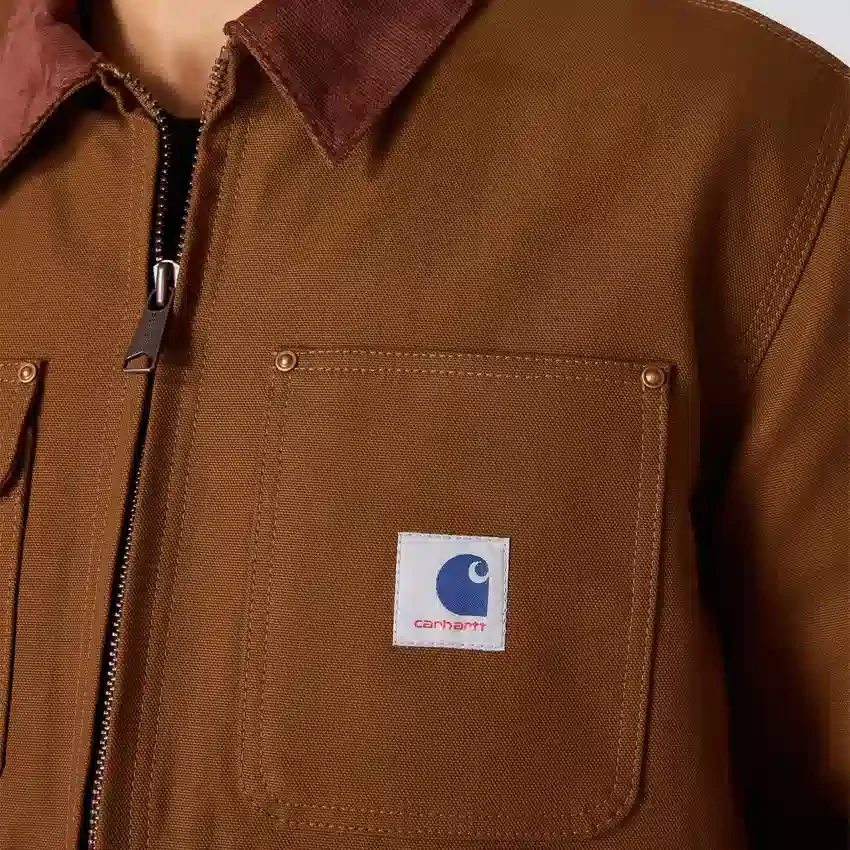 Herrejakke fra Crafted-serien i duck med sherpa-foring som Chore Coat