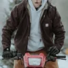 Herrejakke i vasket duck-stof med Sierra Sherpa-foring