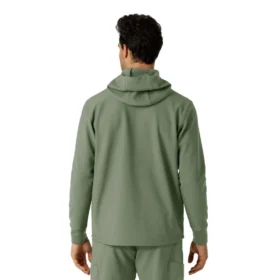 Hoodie i lamineret fleece