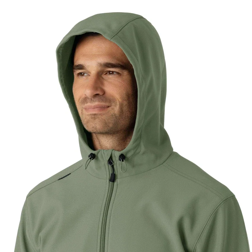 Hoodie i lamineret fleece