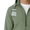 Hoodie i lamineret fleece