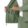 Hoodie i lamineret fleece