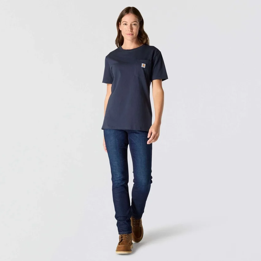 Ikonisk K87 T-shirt til kvinder med løs pasform og store lommer