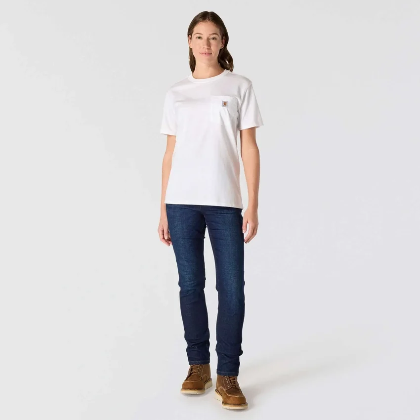 Ikonisk K87 T-shirt til kvinder med løs pasform og store lommer