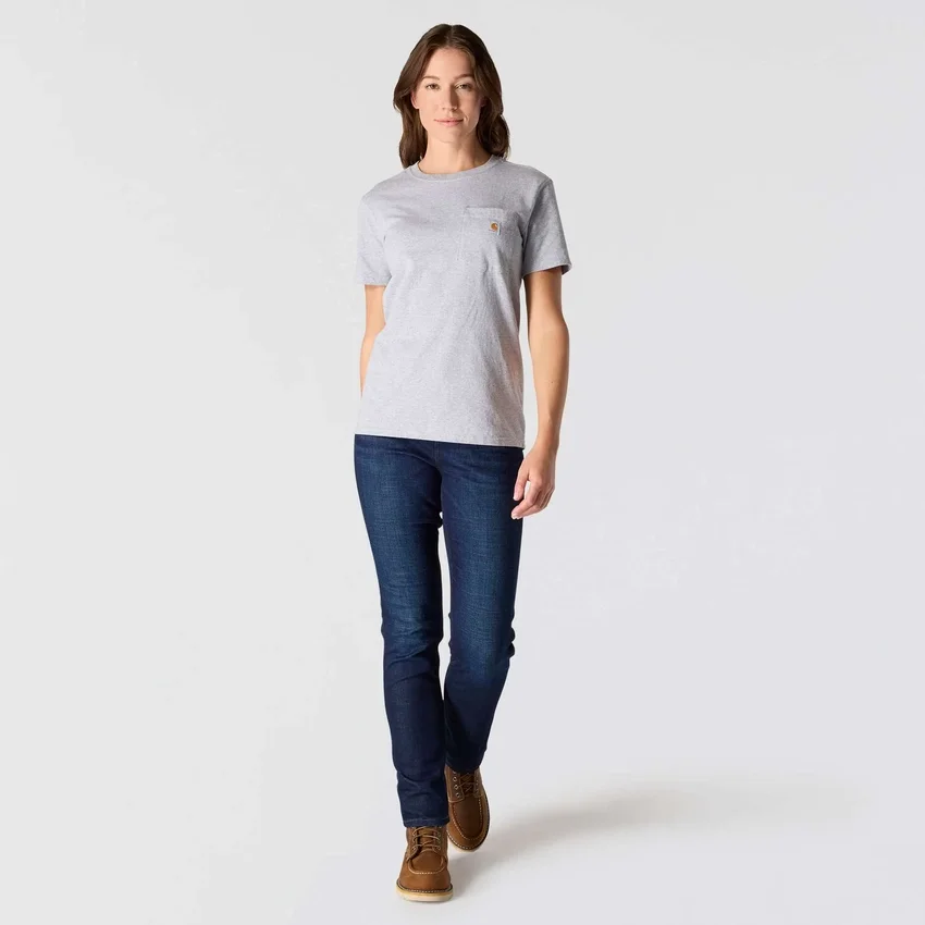 Ikonisk K87 T-shirt til kvinder med løs pasform og store lommer