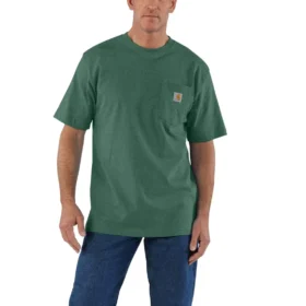 Ikonisk K87 T-shirt til mænd med løs pasform og lomme